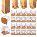 Chair Leg Protectors 24-Piece Set – Silent Gliding, No Scratching on the Floor